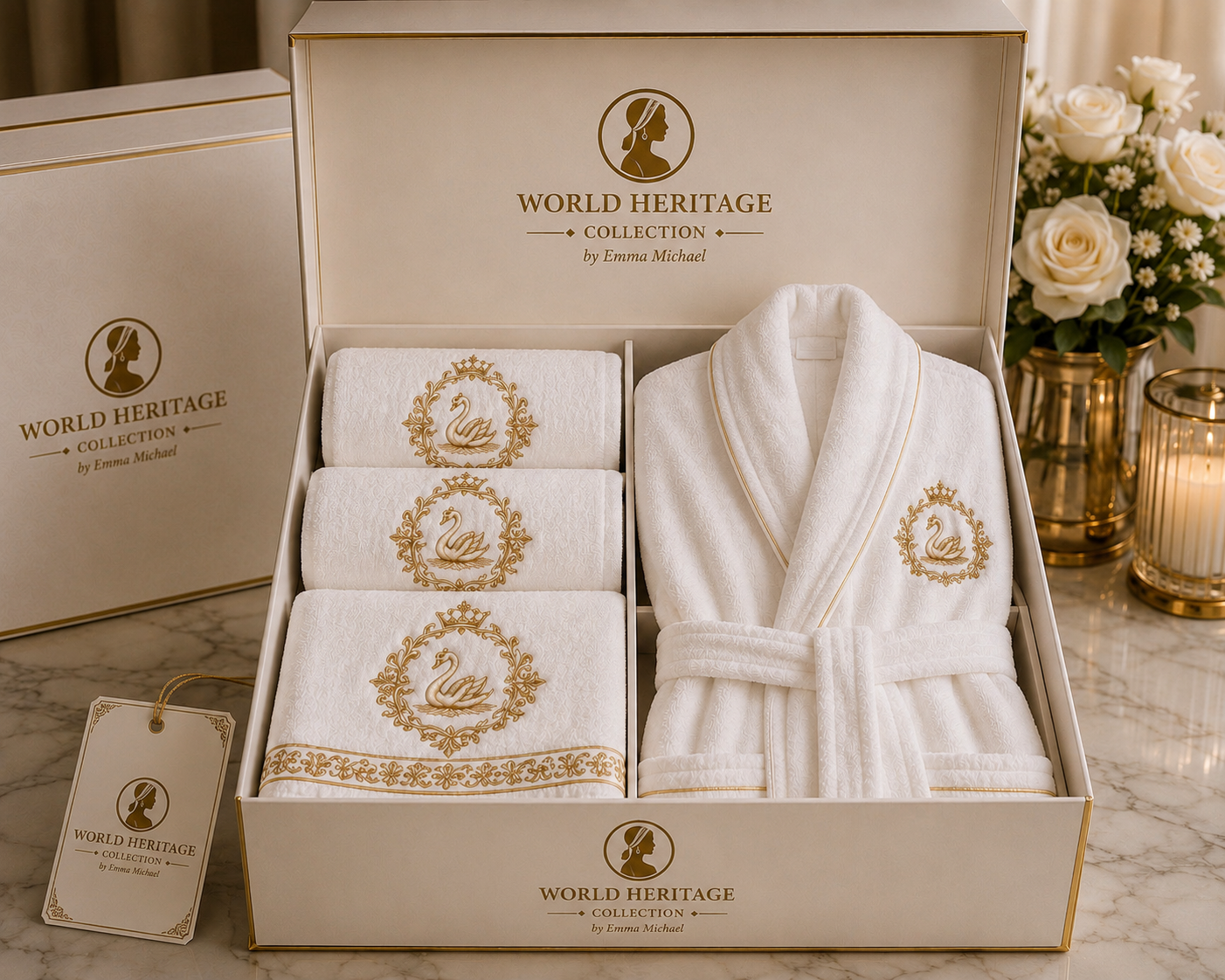 LBS-0502| London Heritage Royal Bath Collection – Premium Cotton Gift Box