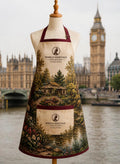 LA-0105| London Countryside Luxury Kitchen Apron