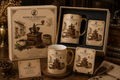 VMS- 01011| Vintage Coffee Grinder Mug & Coaster Gift Set – Heritage Edition