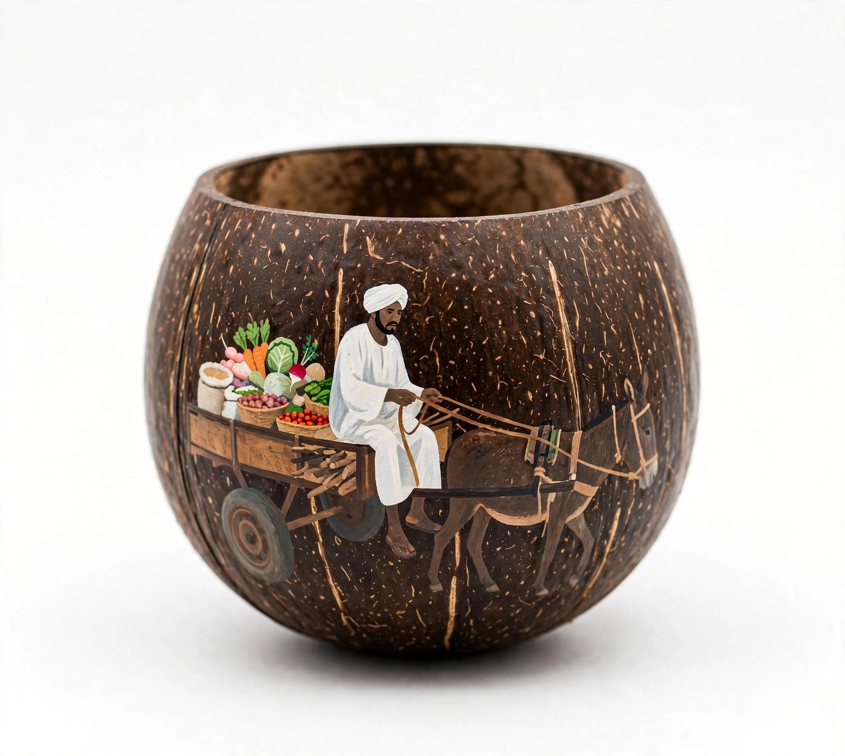 HCC-0809 | The Village Produce Cart – Sudanese Heritage Coconut Cup