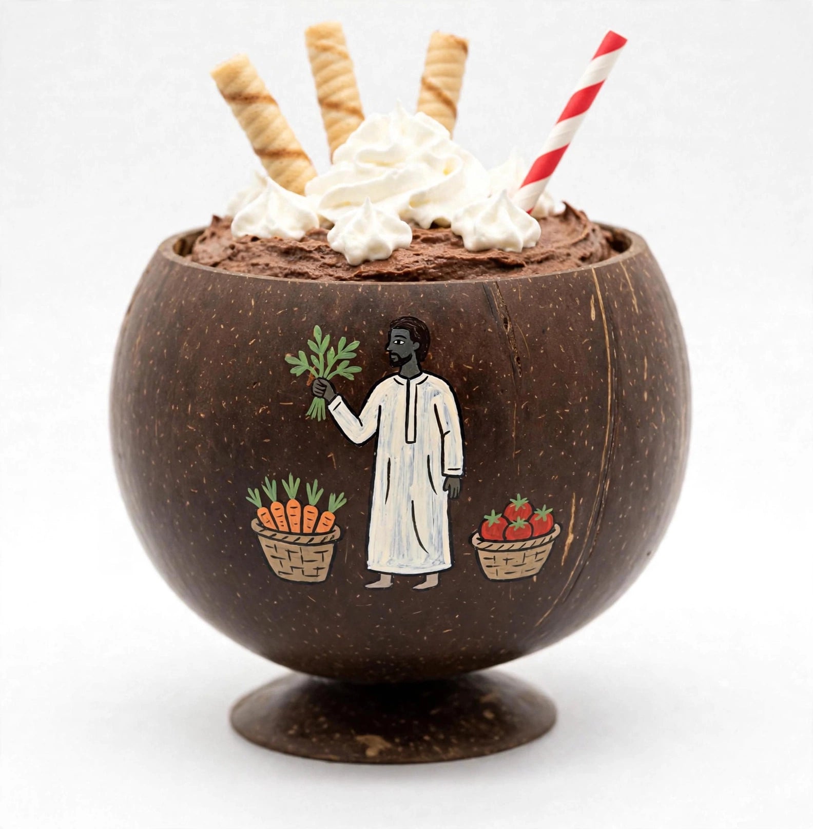 HCC-0806 | At the Street Corner – Sudanese Heritage Coconut Cup