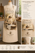 VKA- 0103| Heritage Ironing Memories Vintage Kitchen Apron – Classic Heritage Collection.