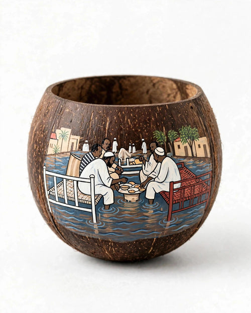 HCC- 0801| When the Rain Brought Us Together – Sudanese Heritage Coconut Cup