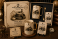 VMS- 0607| Vintage Grain Mill Mug & Coaster Gift Set – Classic Heritage Collection