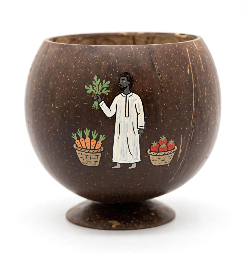 HCC-0806 | At the Street Corner – Sudanese Heritage Coconut Cup