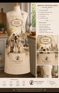 VKA- 0107| Heritage Travelers Vintage Kitchen Apron – Classic Heritage Collection