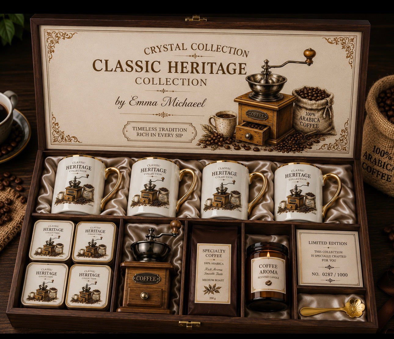 VMGS- 0601| Classic Heritage Coffee Collection – Luxury Gift Set