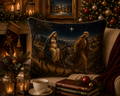 🎄XC-0304 Journey to Bethlehem Luxury Velvet Cushion Cover
