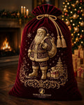 🎄XS-0403| Santa with Gift Sack Christmas Velvet Sack – Limited Seasonal Edition