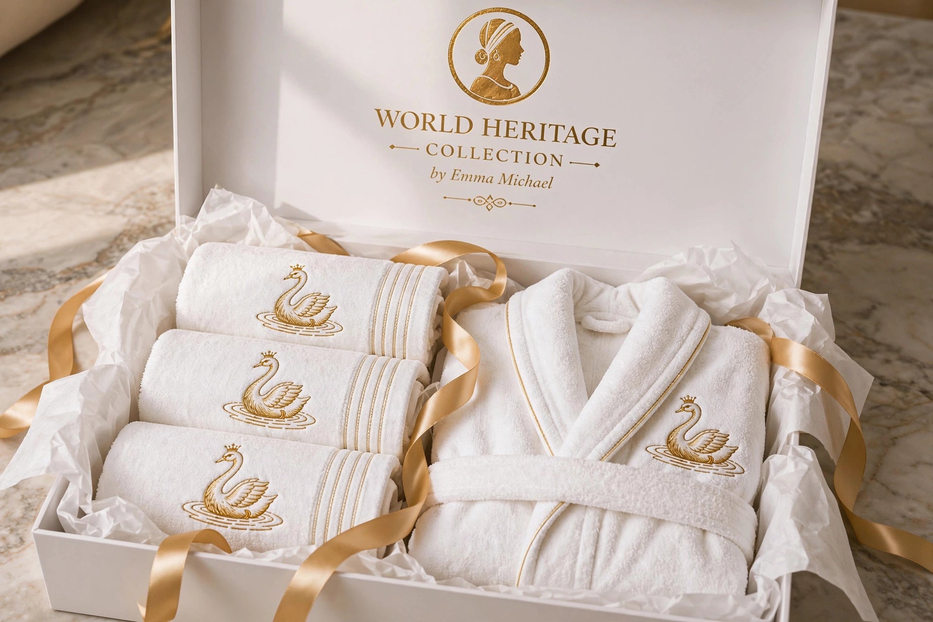 LBS-0501| London Heritage Luxury Bath Set – Premium Cotton Gift Box