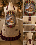 XA- 0603| Christmas in London – Limited Christmas Edition Luxury Kitchen Apro