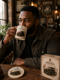VMS- 0603| Vintage Classic Car Mug & Coaster Gift Set – Heritage Edition